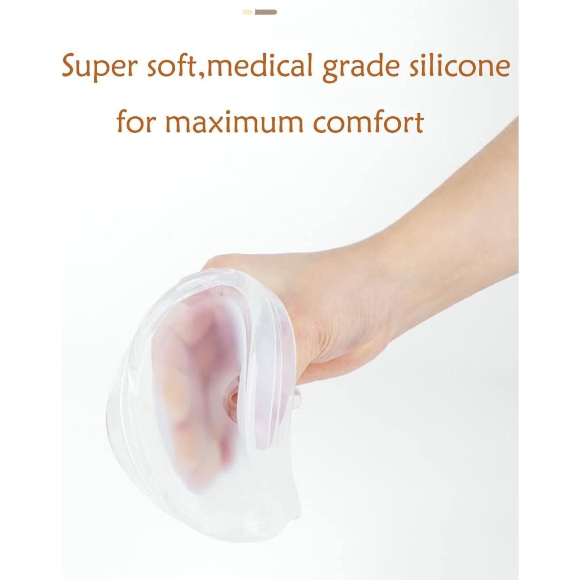 Tazas de Silicona para Recolección de Leche Materna Bwcece - 2 Unidades