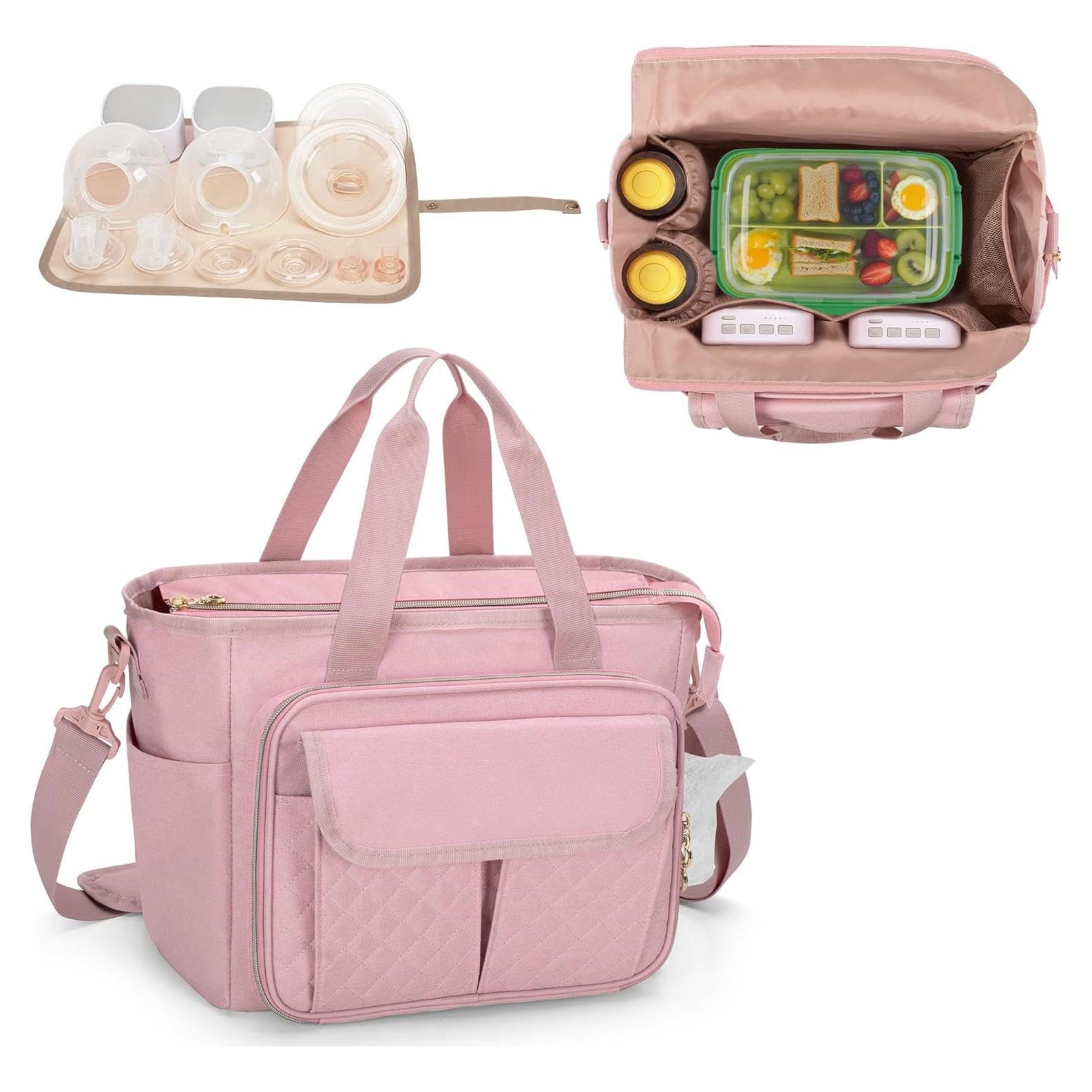 Bolsa Grande LUXJA para Extractor de Leche Portátil Rosa