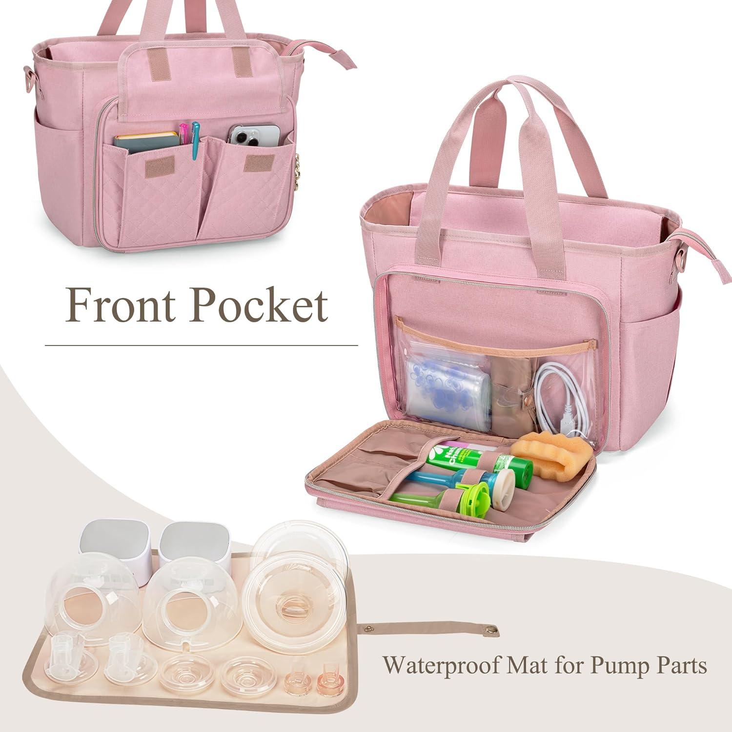 Bolsa Grande LUXJA para Extractor de Leche Portátil Rosa