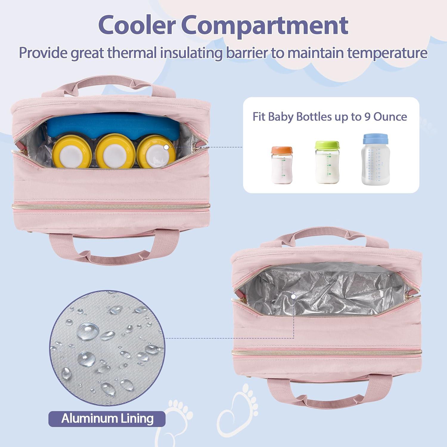 Bolsa Térmica para Extractor de Leche Wearable Damero Rosa