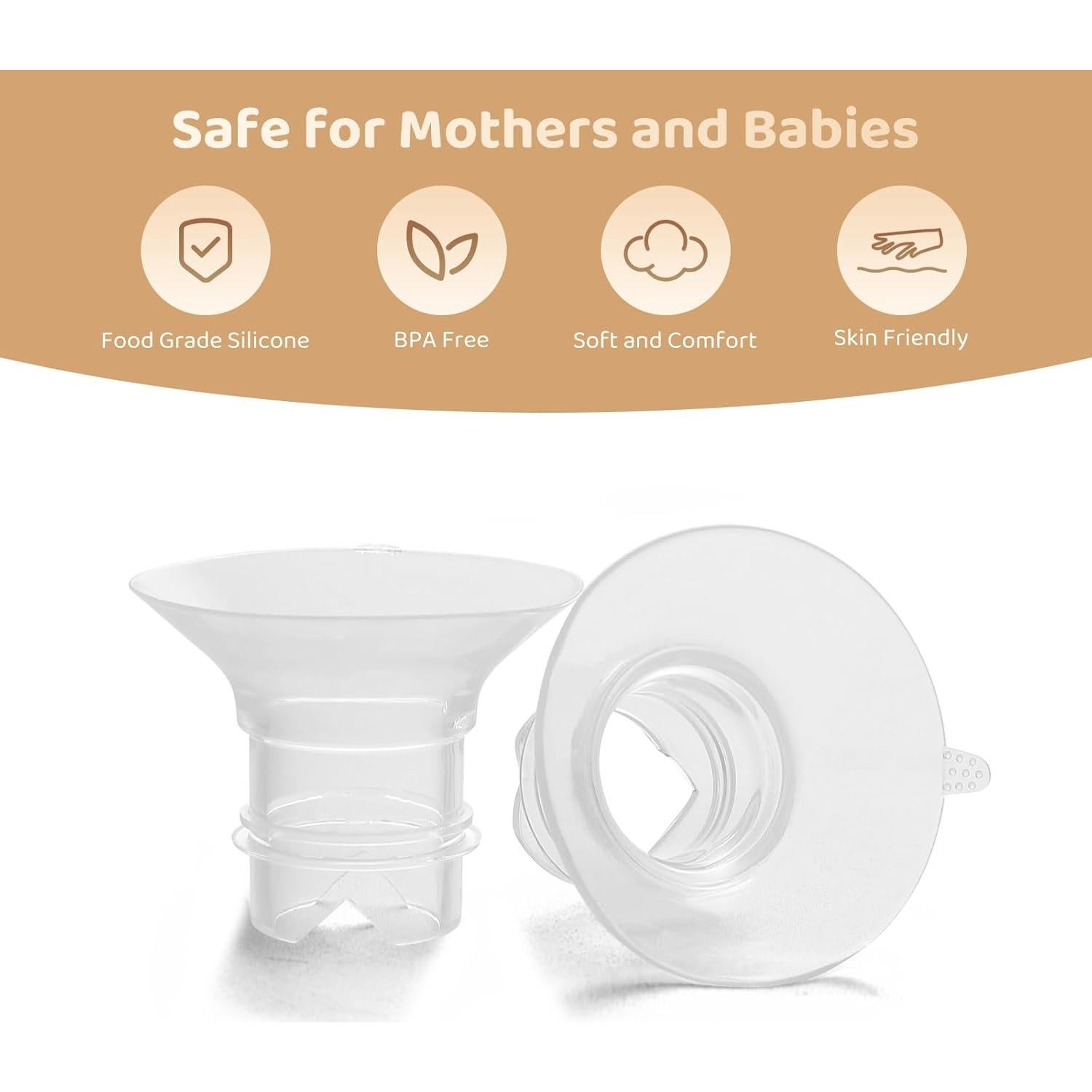 Insertos de Brida 17 mm Suniceme para Sacaleches 4PCS