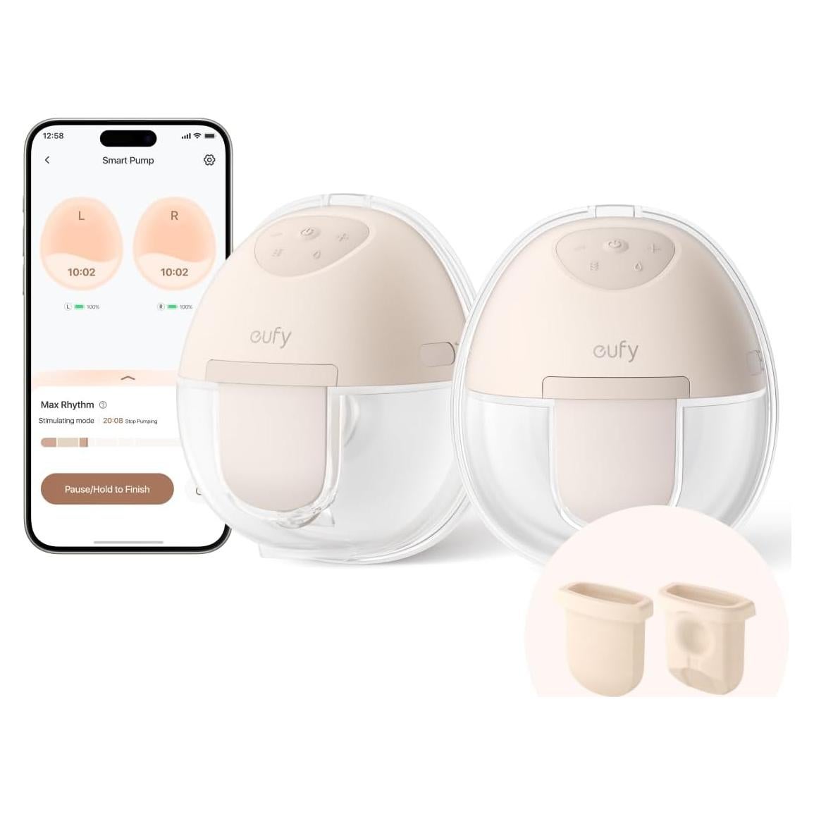 Extractor de Leche Eléctrico Eufy E10 Portátil 2-Pack