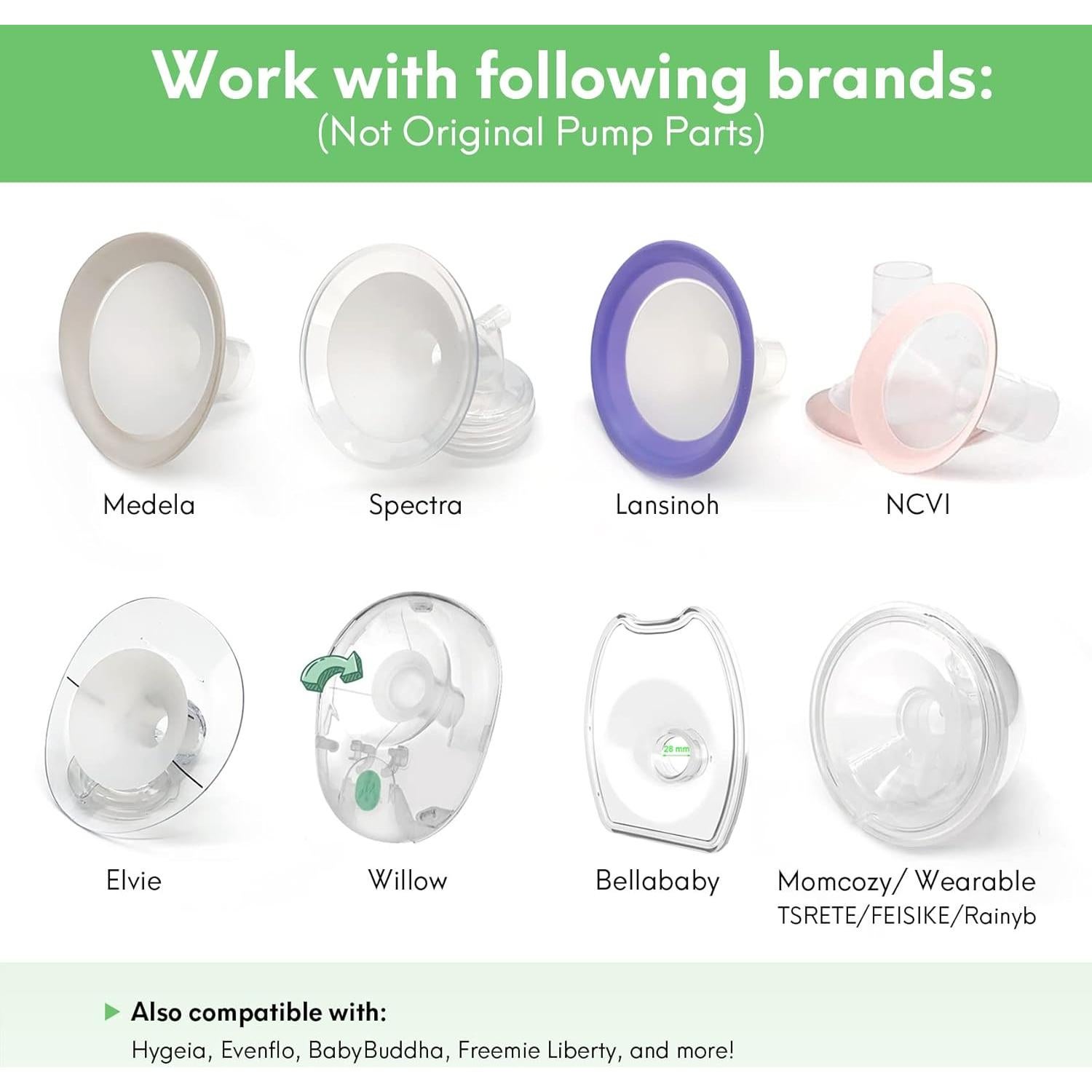 Cojín para Extractor de Leche Mompmuir - XL, 2 Pcs, Silicona