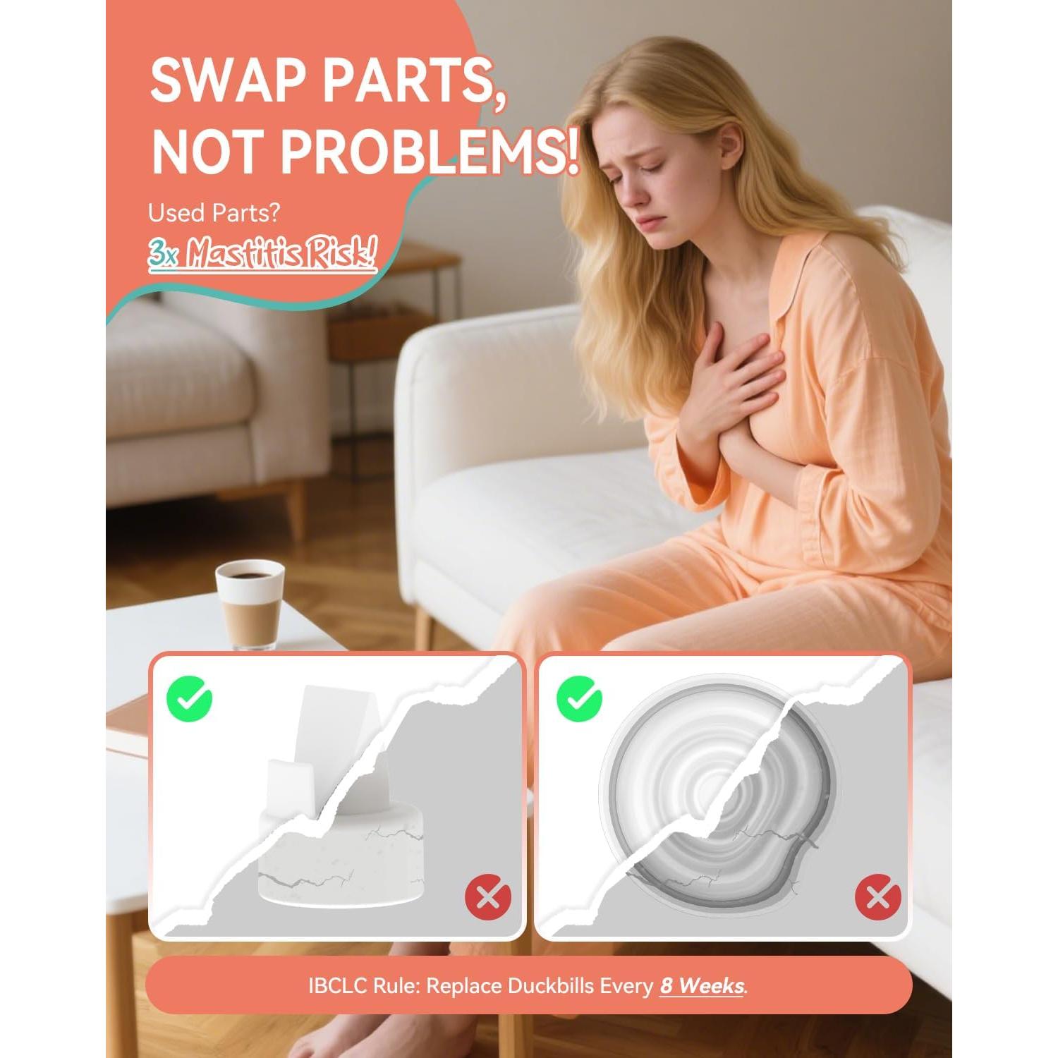 Kit de Reemplazo para Extractor de Leche Spectra 19mm - MilkFlow