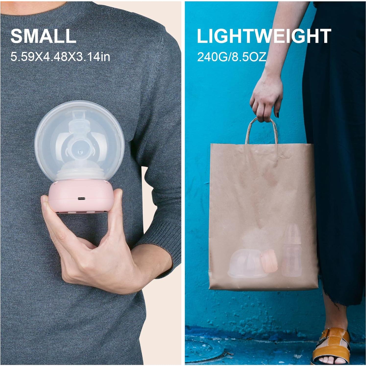 Bomba de Pecho Eléctrica Portátil Besunny, 3 Modos, 10 Niveles, Flanges 18-24mm