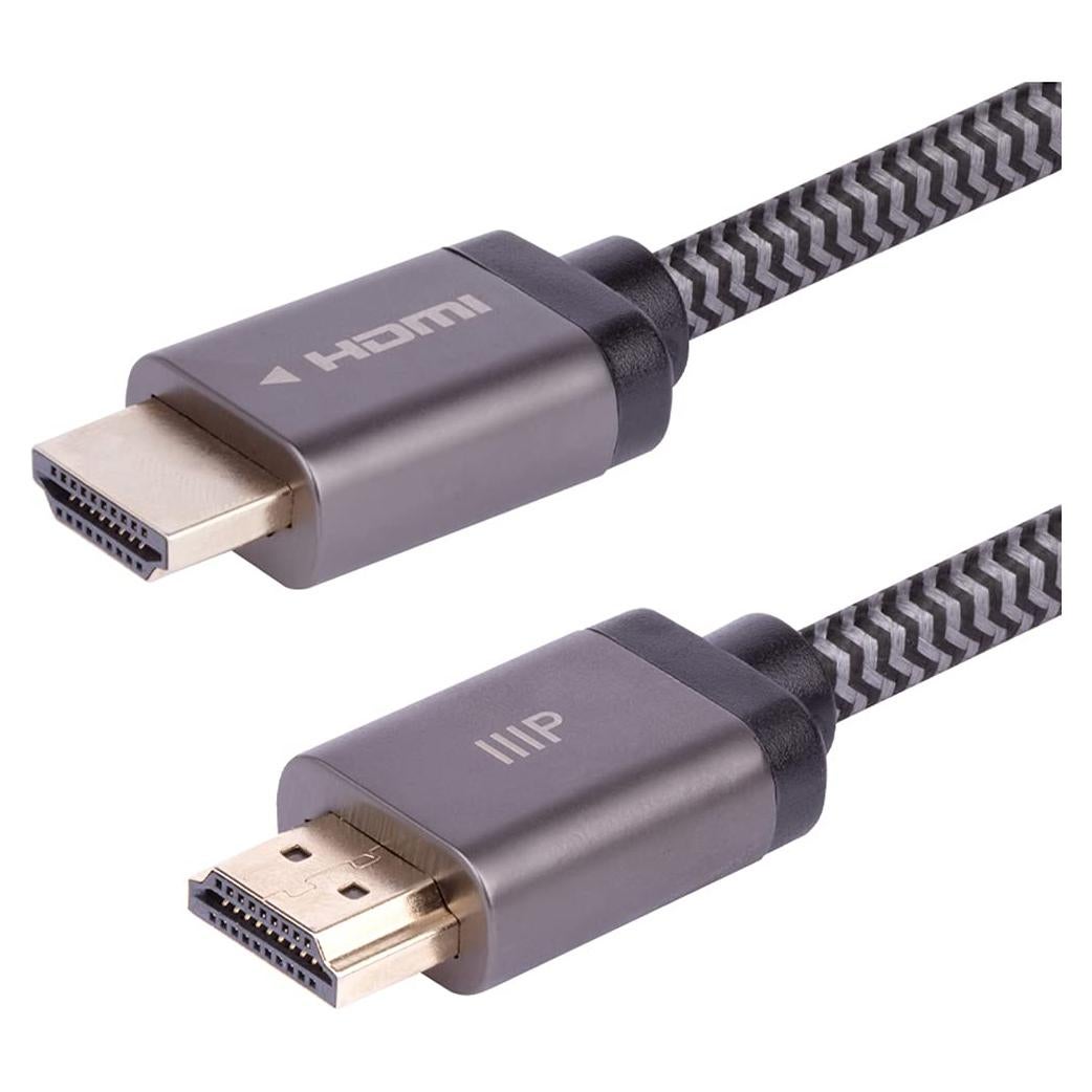 Cable HDMI 2.1 Monoprice 8K 4.57m Trenzado 48Gbps HDR