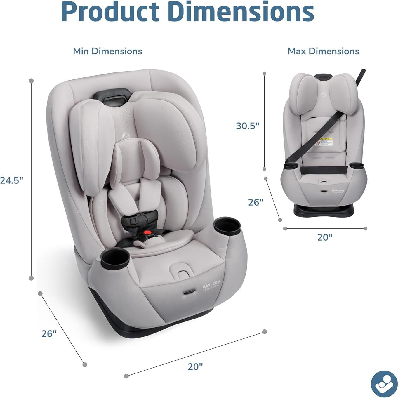 Asiento de Auto Convertible Maxi-COSI Pria 3 en 1, 2.3-45.4 kg