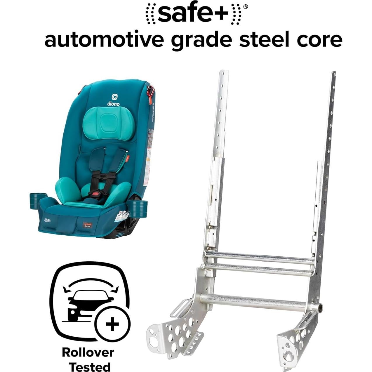 Asiento de Auto Convertible Diono Radian 3R Hielo Azul Razz