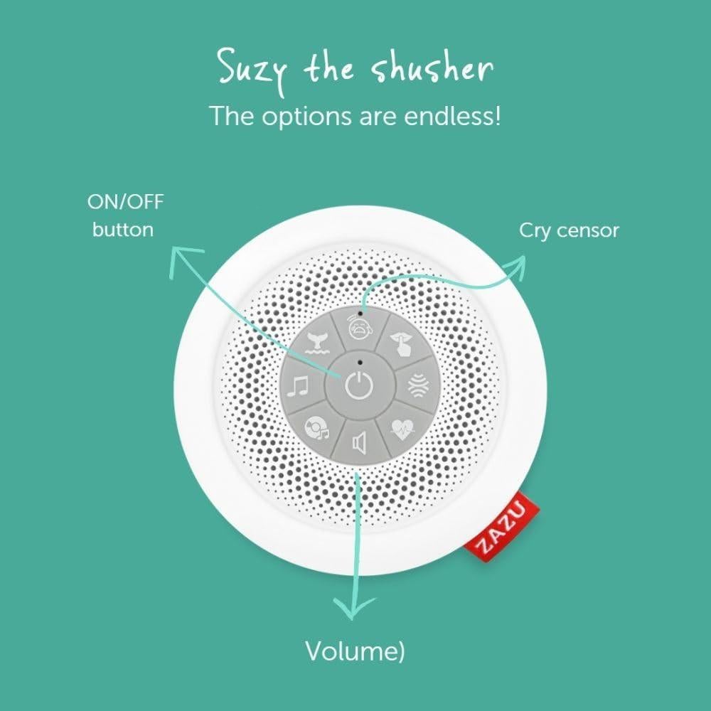 Calmante Portátil para Bebés Zazu Kids Suzy - 6 Sonidos