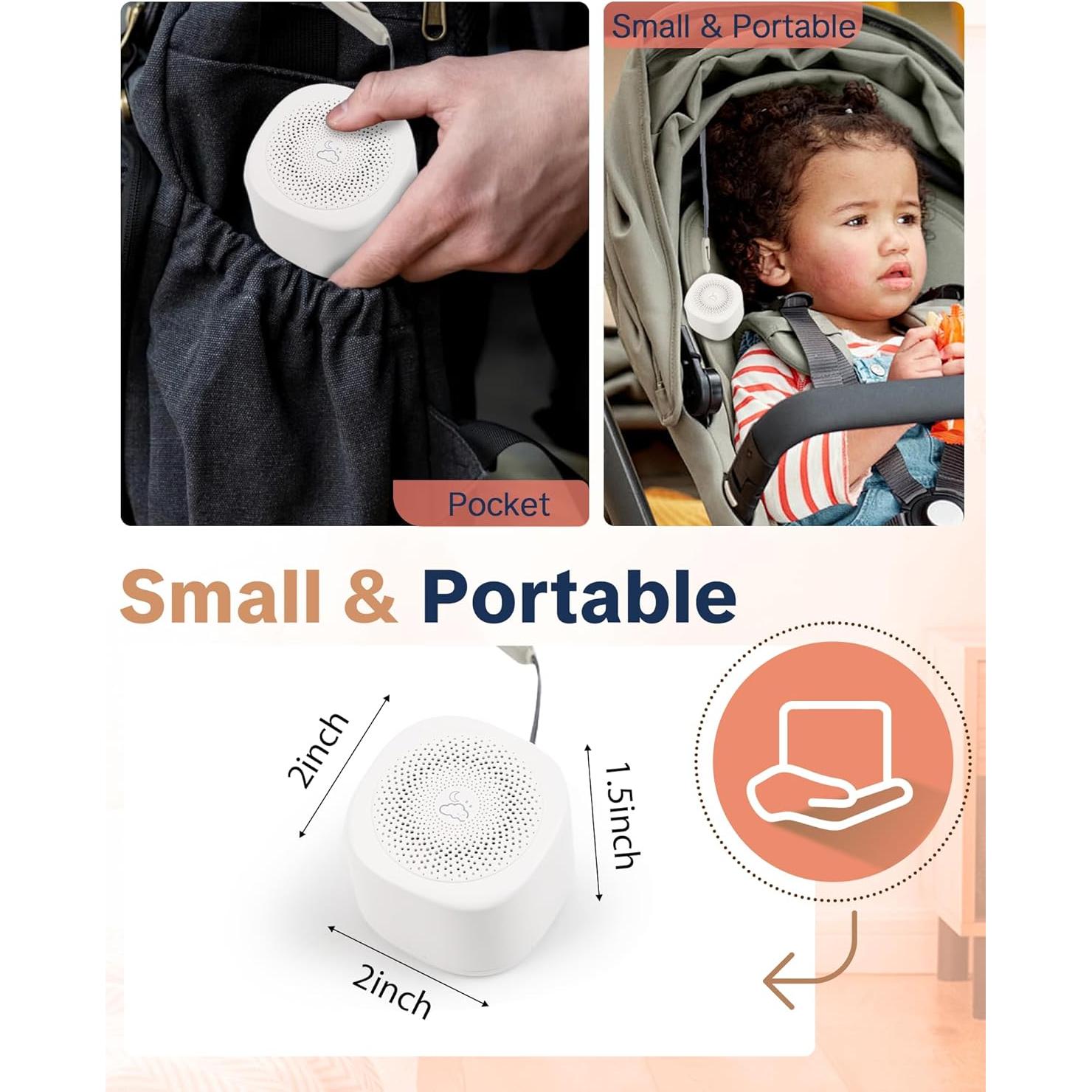 Máquina de Sonido Blanco YONSEN LT010 Portátil 20 Sonidos