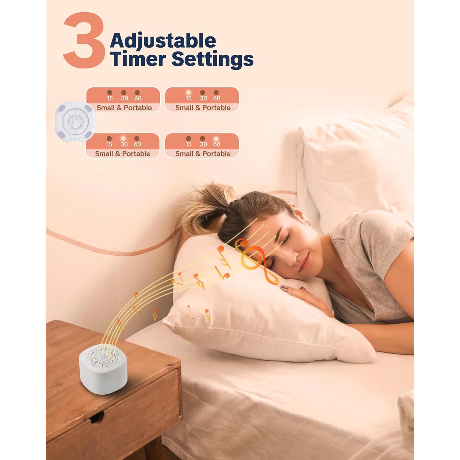 Máquina de Sonido Blanco YONSEN LT010 Portátil 20 Sonidos