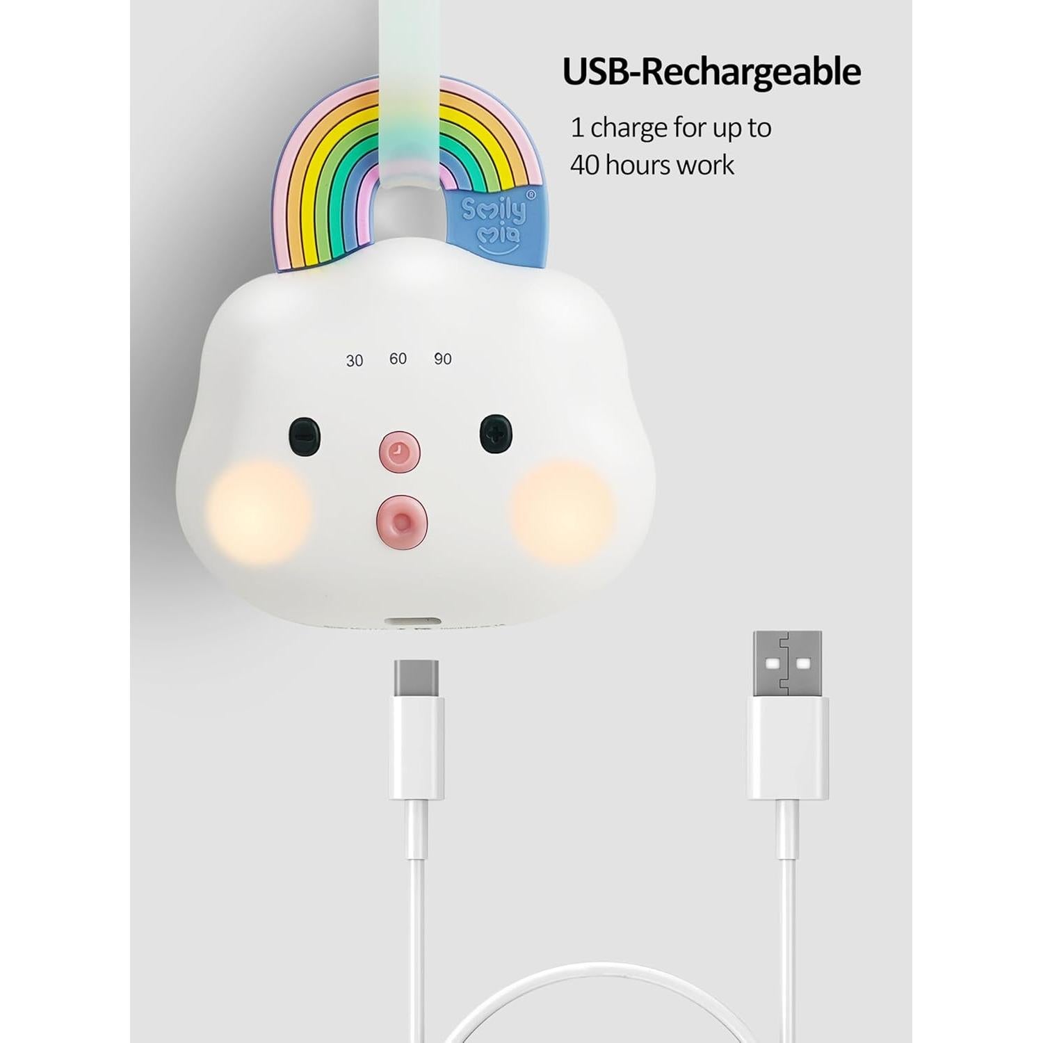 Máquina de Sonido Portátil Smily Mia Arcoíris para Bebés