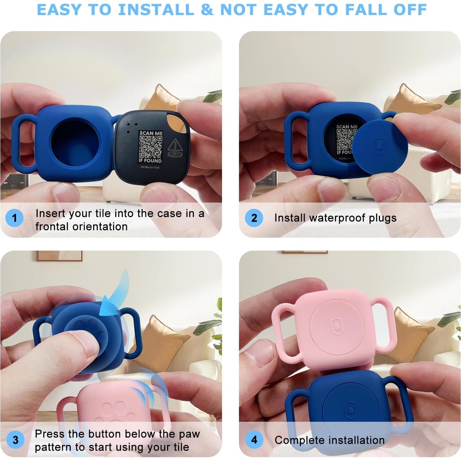 Paquete de 2 Fundas de Silicona para Tile Mate 2024/2022 - Impermeables