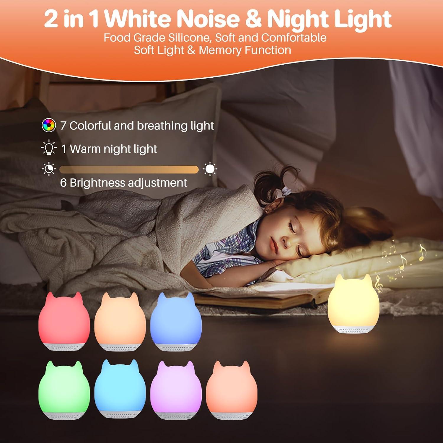 Máquina de Sonido FUNYKICH con Luz Nocturna - 24 Sonidos