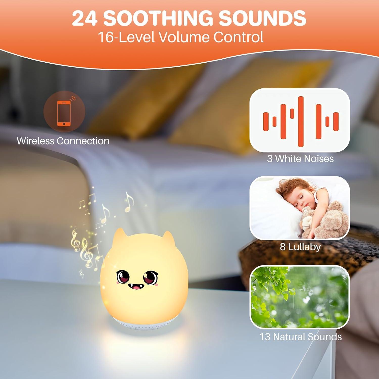 Máquina de Sonido FUNYKICH con Luz Nocturna - 24 Sonidos