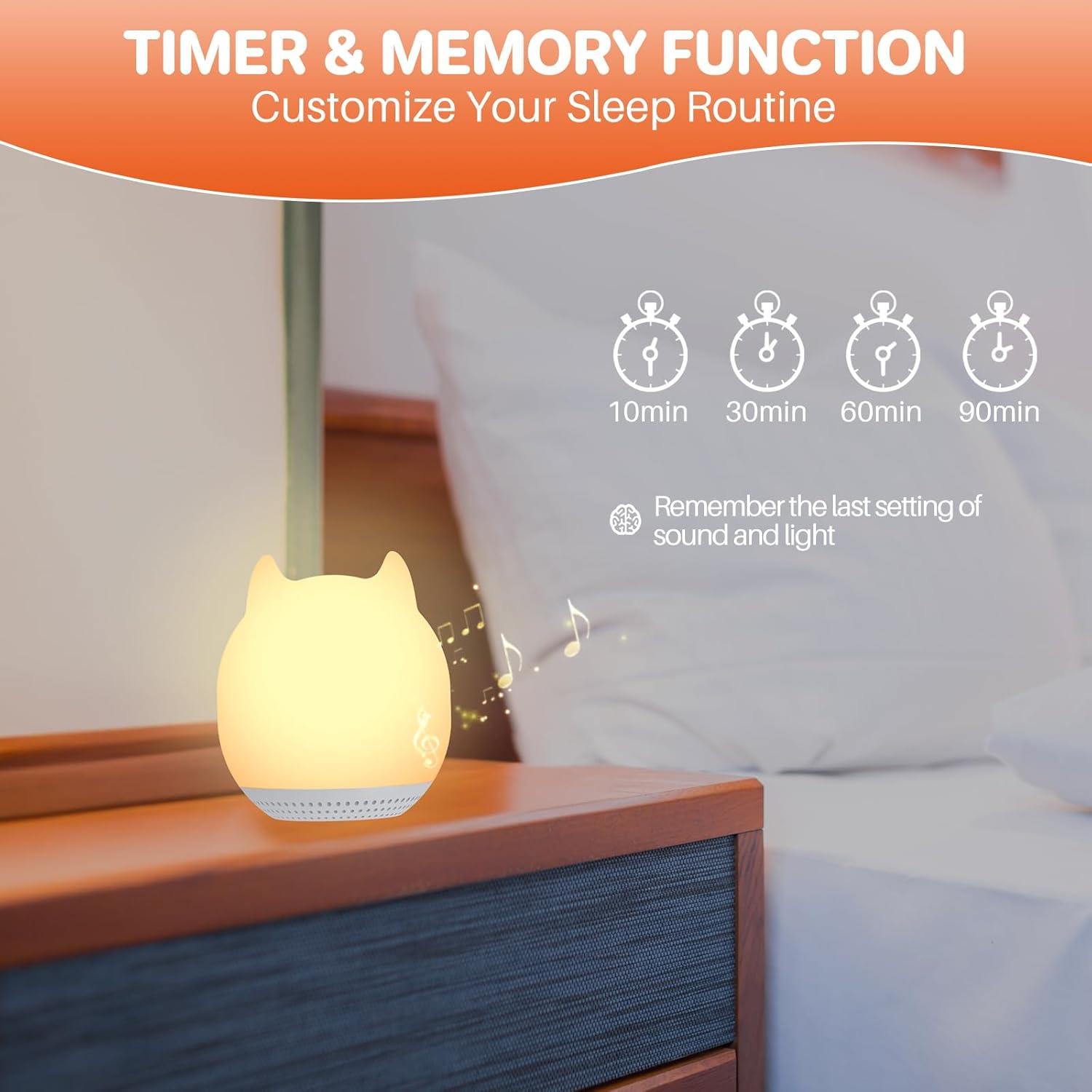 Máquina de Sonido FUNYKICH con Luz Nocturna - 24 Sonidos