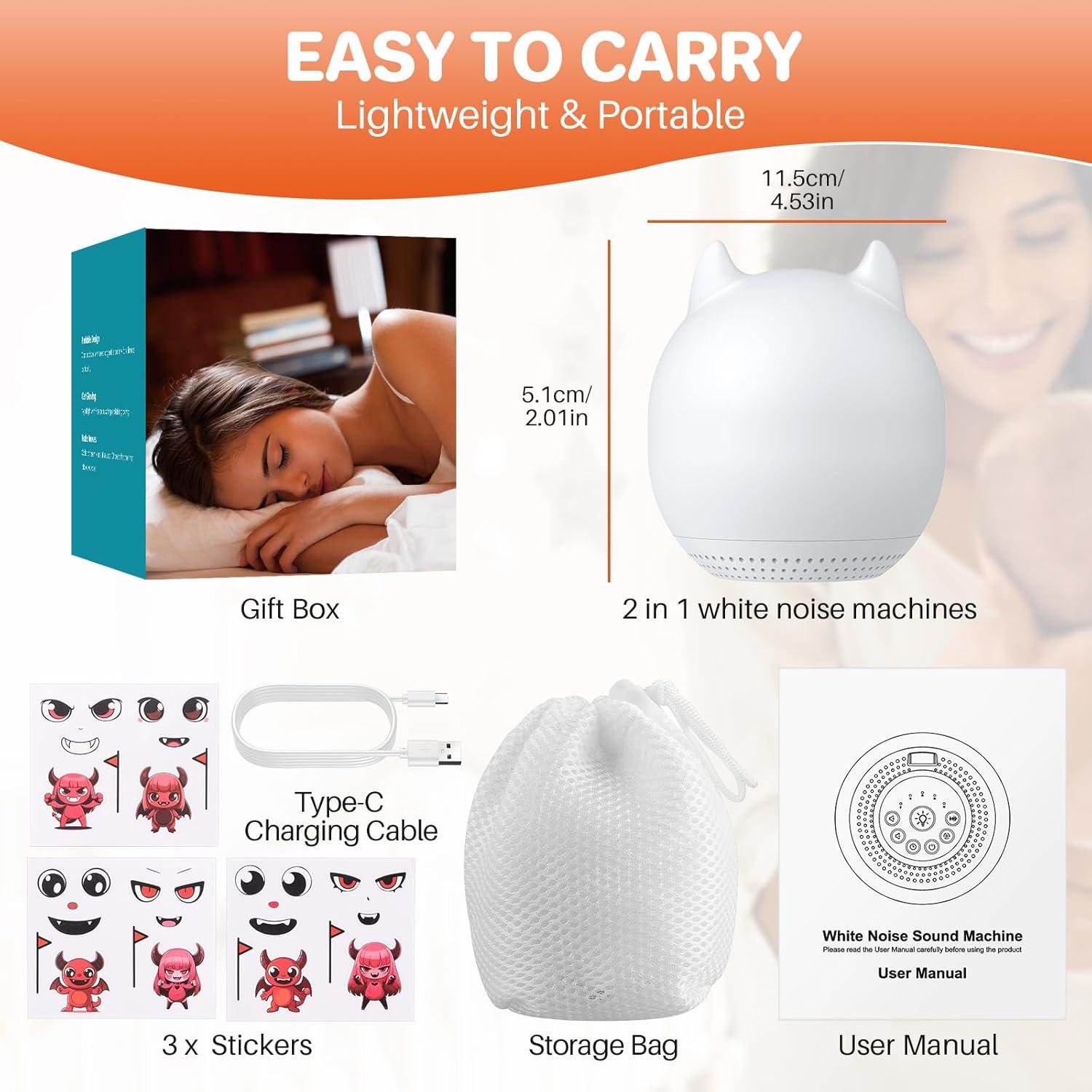 Máquina de Sonido FUNYKICH con Luz Nocturna - 24 Sonidos