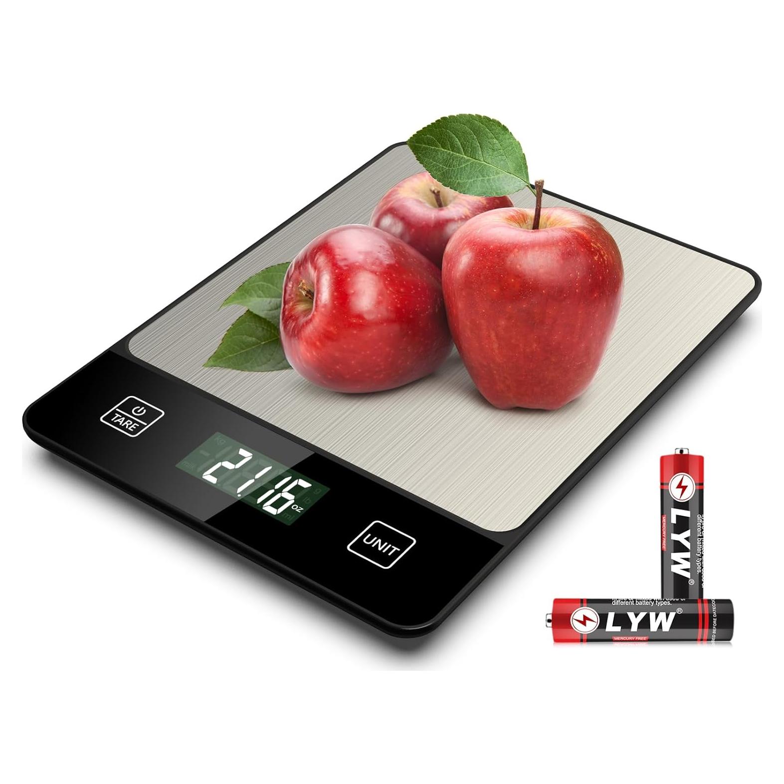 Balanza de Cocina Digital Mik-Nana 10kg 1g Precisión Negra