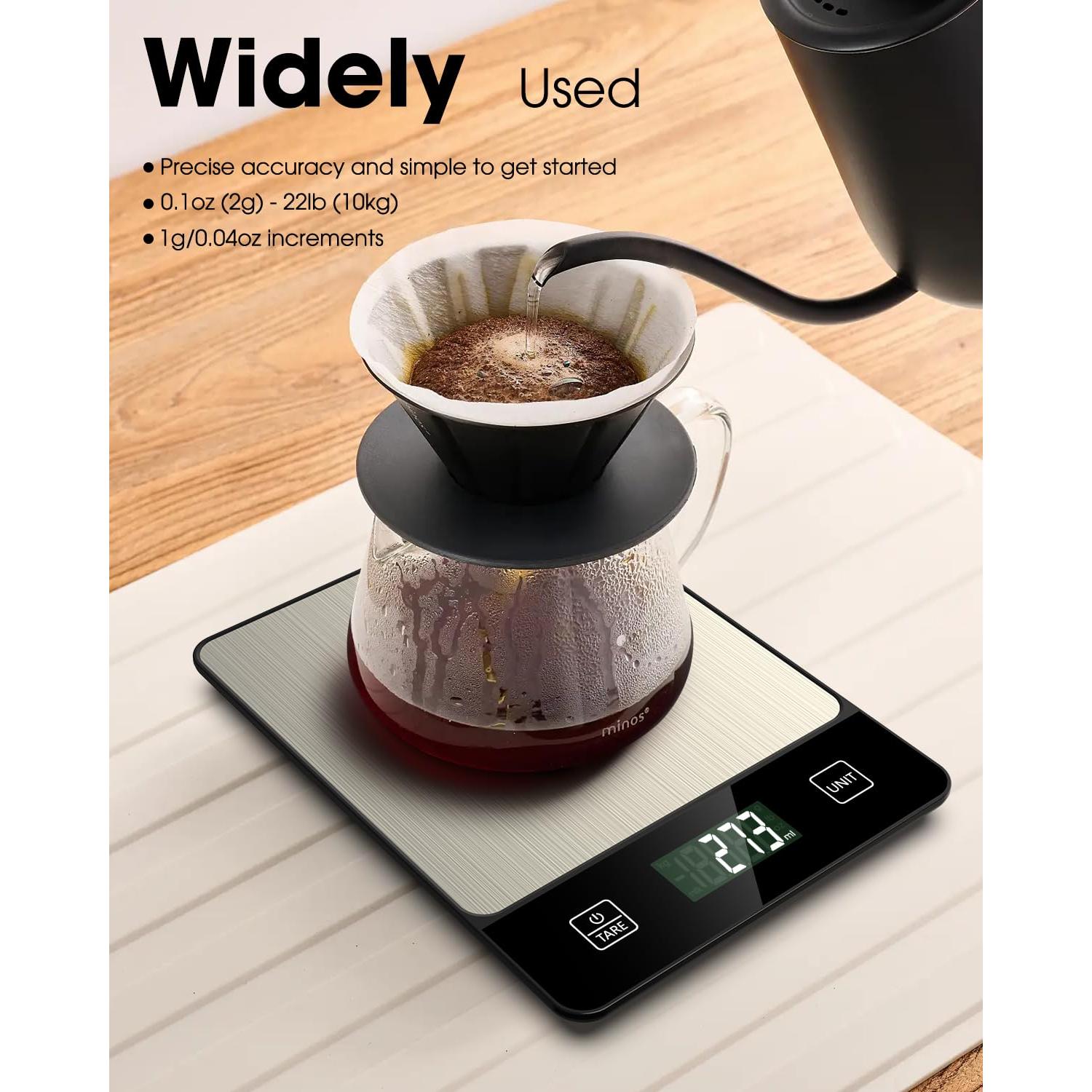 Balanza de Cocina Digital Mik-Nana 10kg 1g Precisión Negra