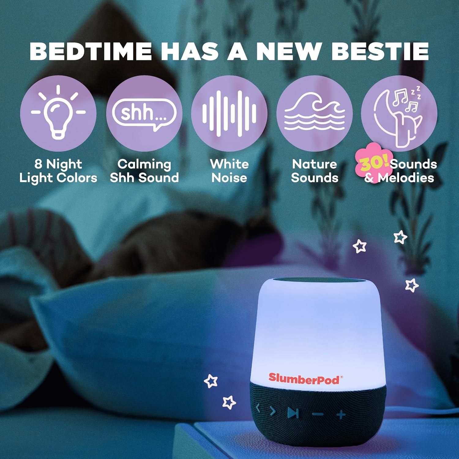 Máquina de Sonido SlumberPod SlumberCalm 2-en-1 con Luz Nocturna