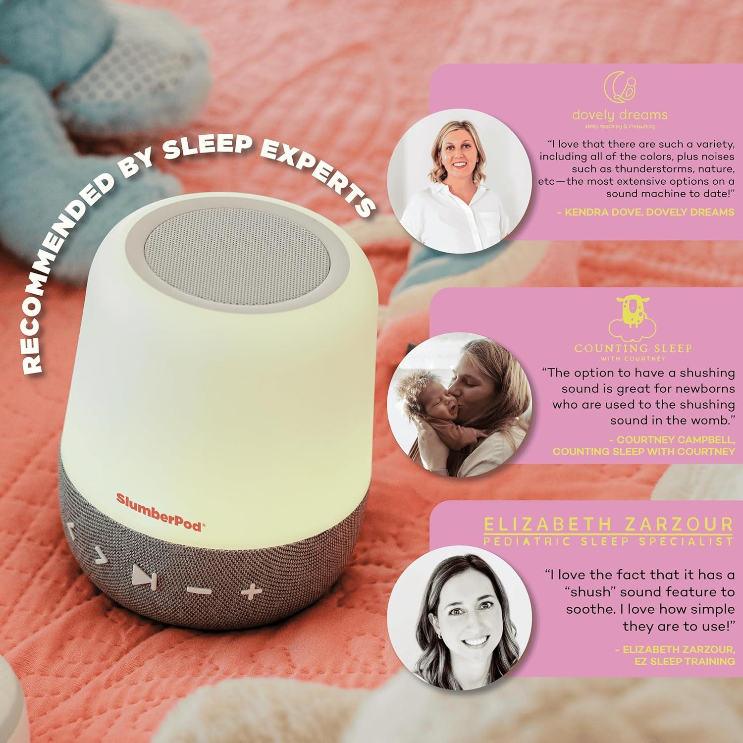 Máquina de Sonido SlumberPod SlumberCalm 2-en-1 con Luz Nocturna