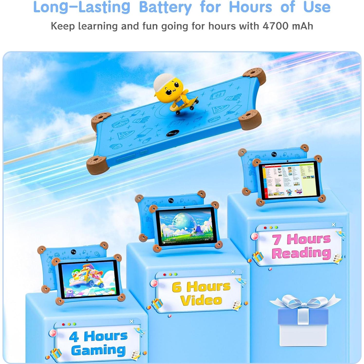 Tableta Infantil Topsand 8" Android 6GB/32GB KIDOZ Control Parental