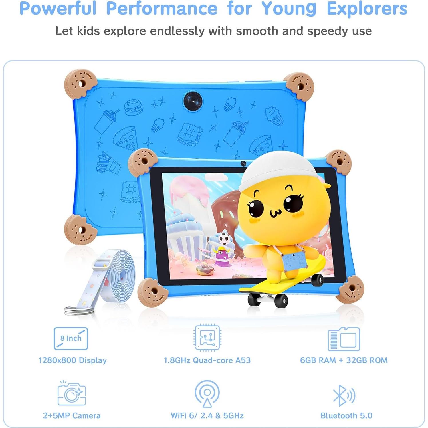 Tableta Infantil Topsand 8" Android 6GB/32GB KIDOZ Control Parental