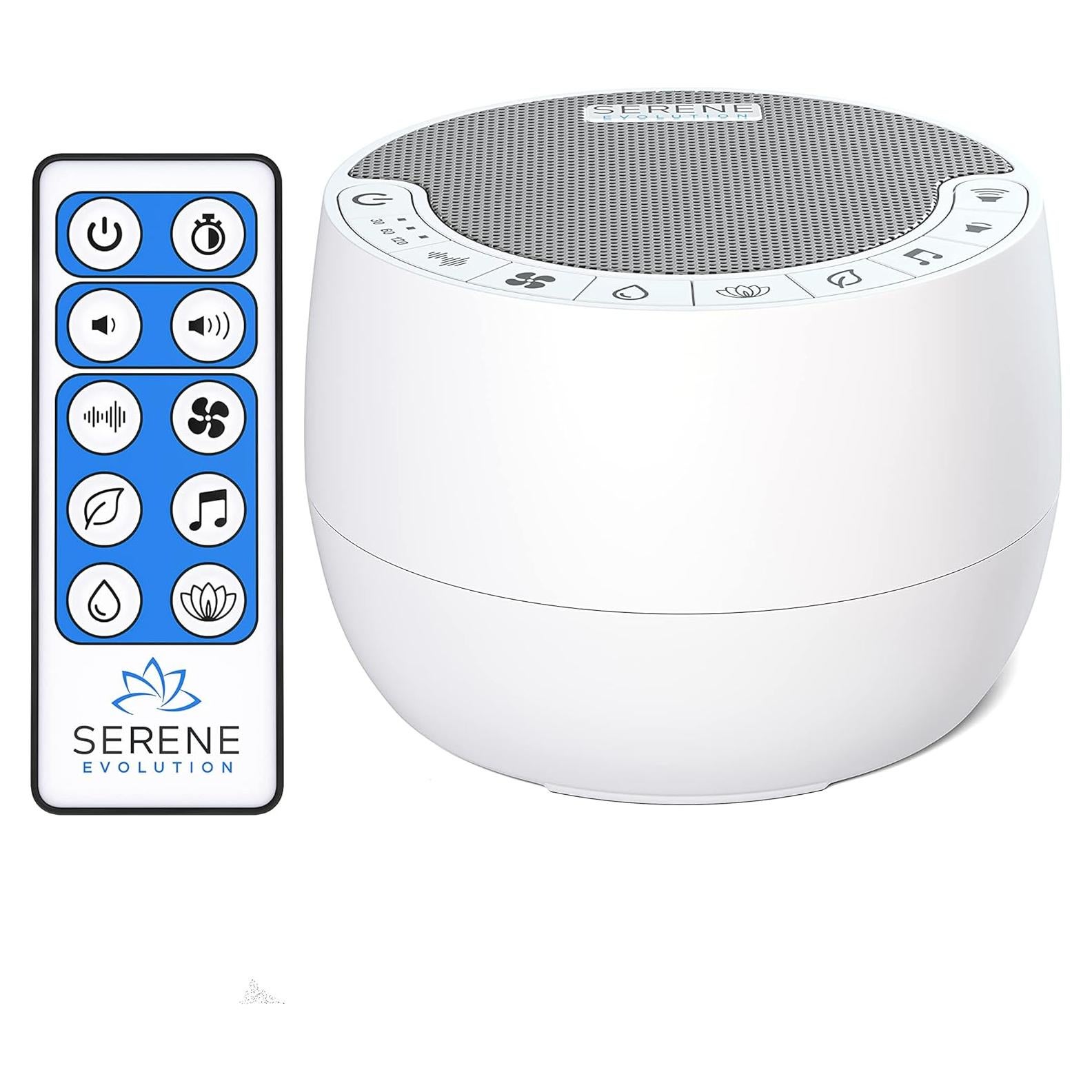 Máquina de Ruido Blanco Serene Evolution 70 Sonidos con Control Remoto