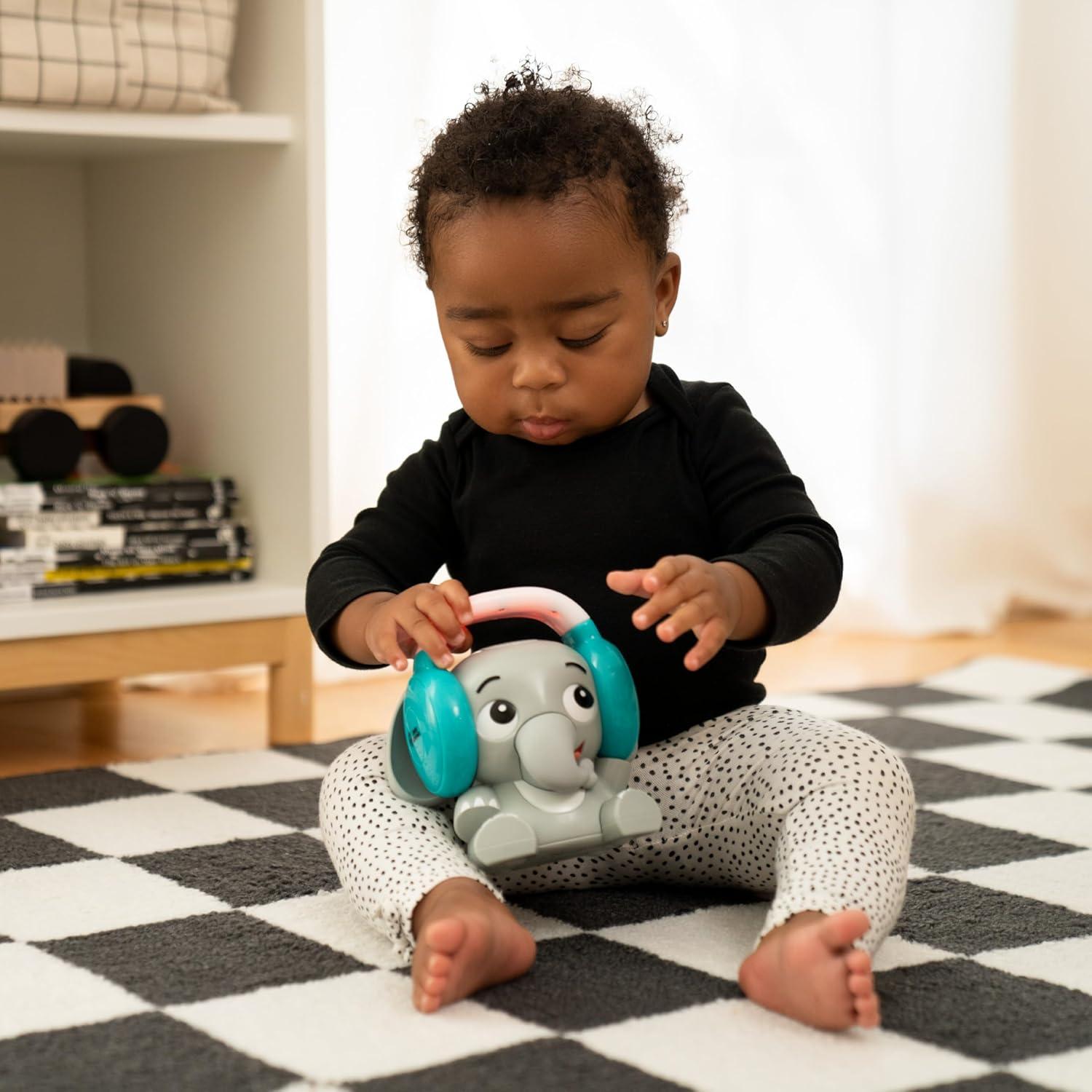 Baby Einstein Earl Elefante Soother Bluetooth 2 en 1 Gris