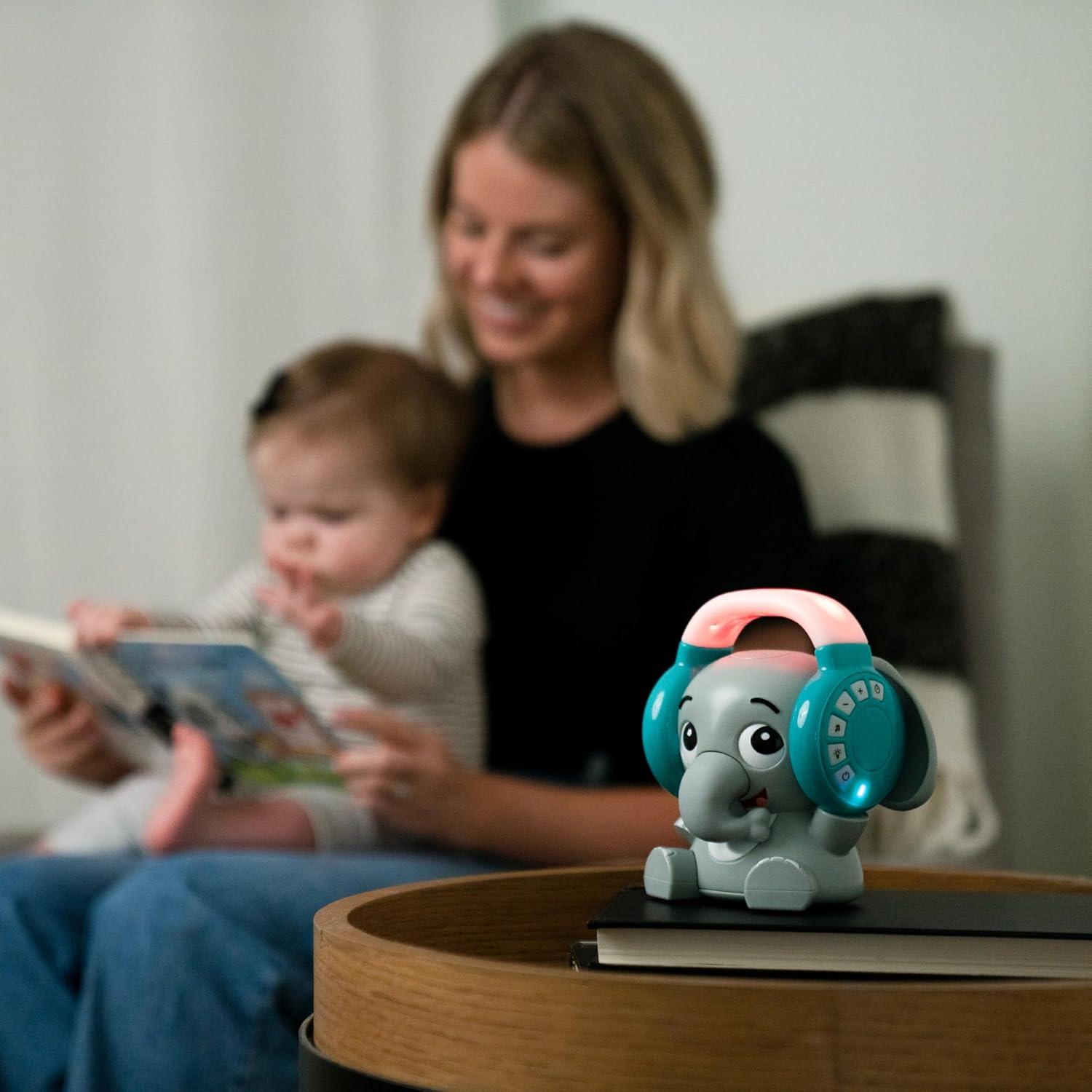 Baby Einstein Earl Elefante Soother Bluetooth 2 en 1 Gris