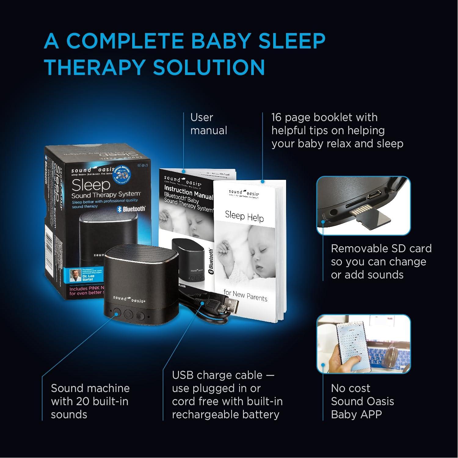 Máquina de Sonido para Bebés Sound Oasis BST-80-20B - 20 Sonidos