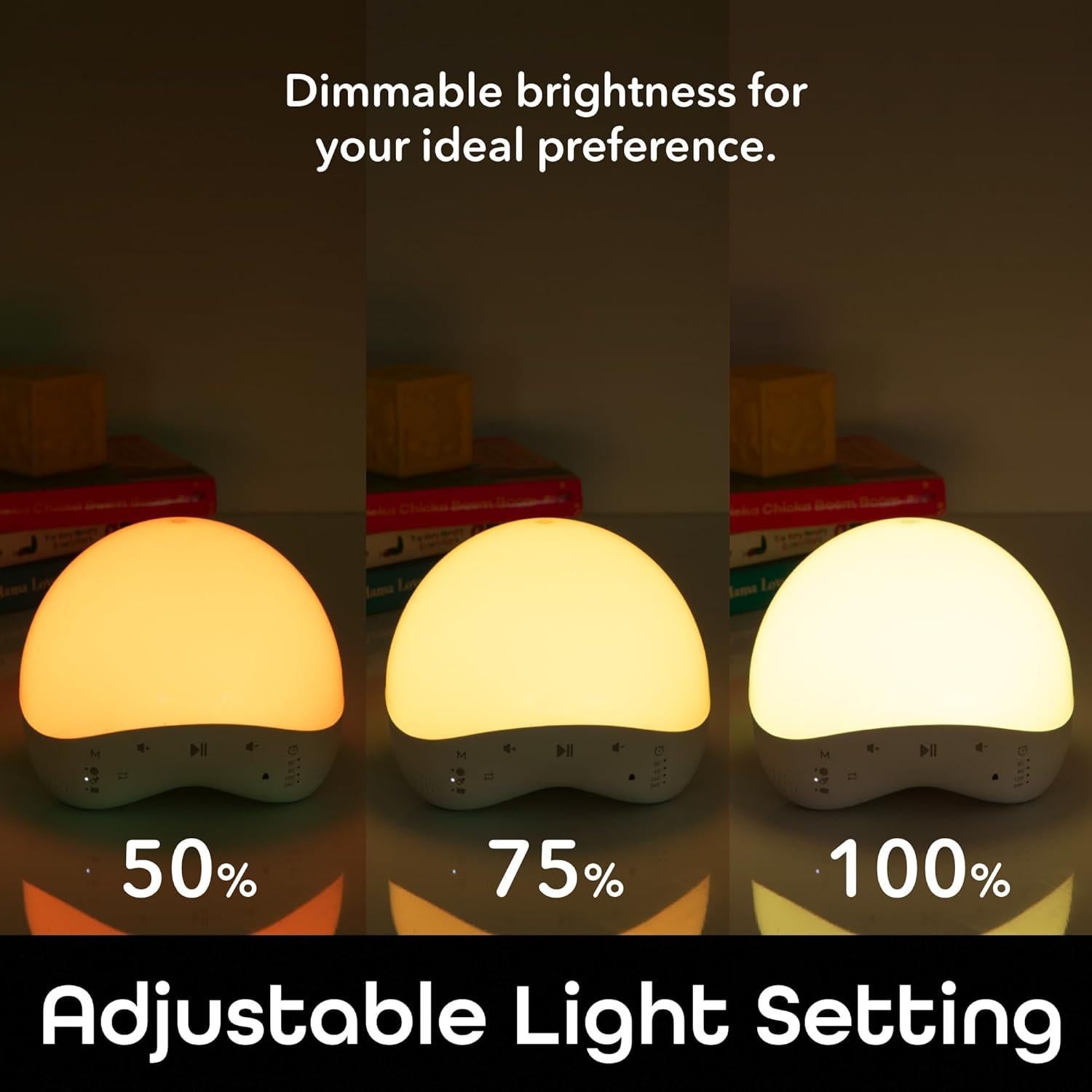 Máquina de Ruido Blanco Geeni Rise and Shine con Luz Nocturna