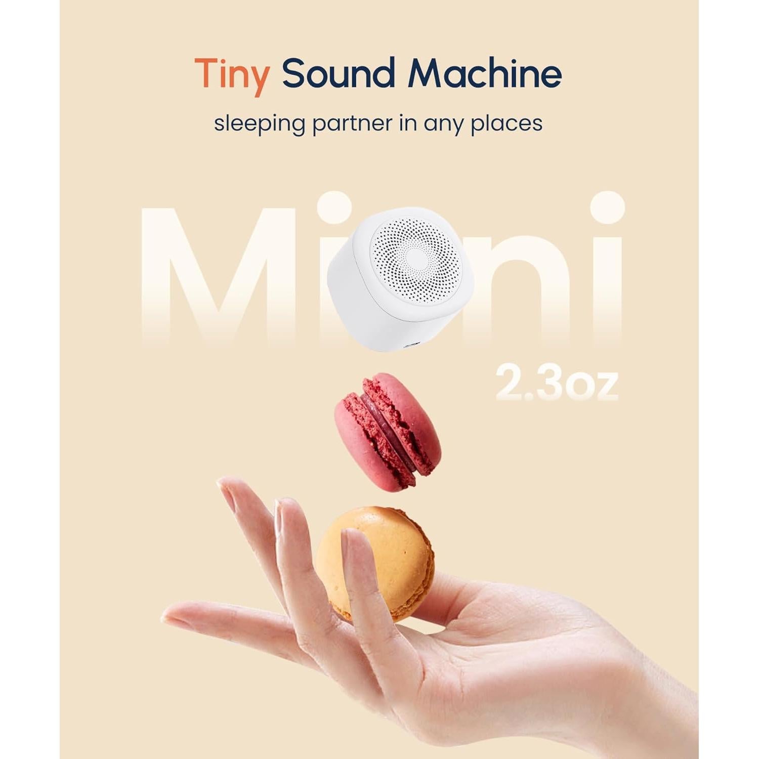 Mini Máquina de Sonido para Dormir TCNOLL LT010, 10 Sonidos