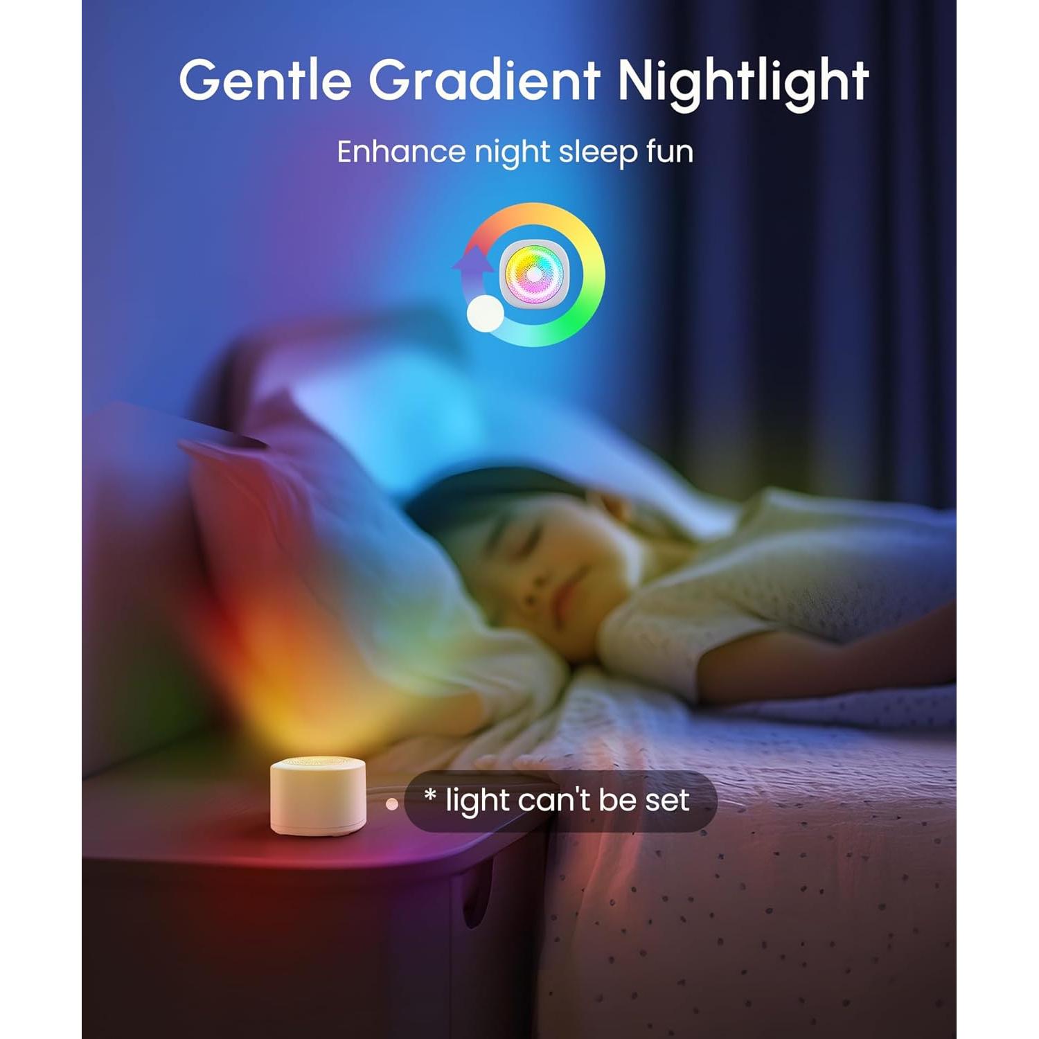 Mini Máquina de Sonido para Dormir TCNOLL LT010, 10 Sonidos