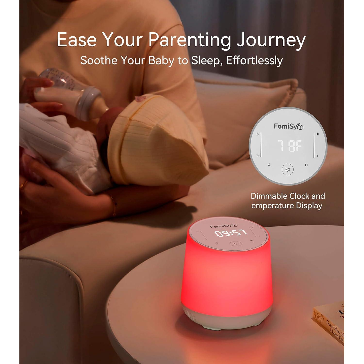 Máquina de Ruido Blanco FamiSym Pixie Pro con Luz Nocturna