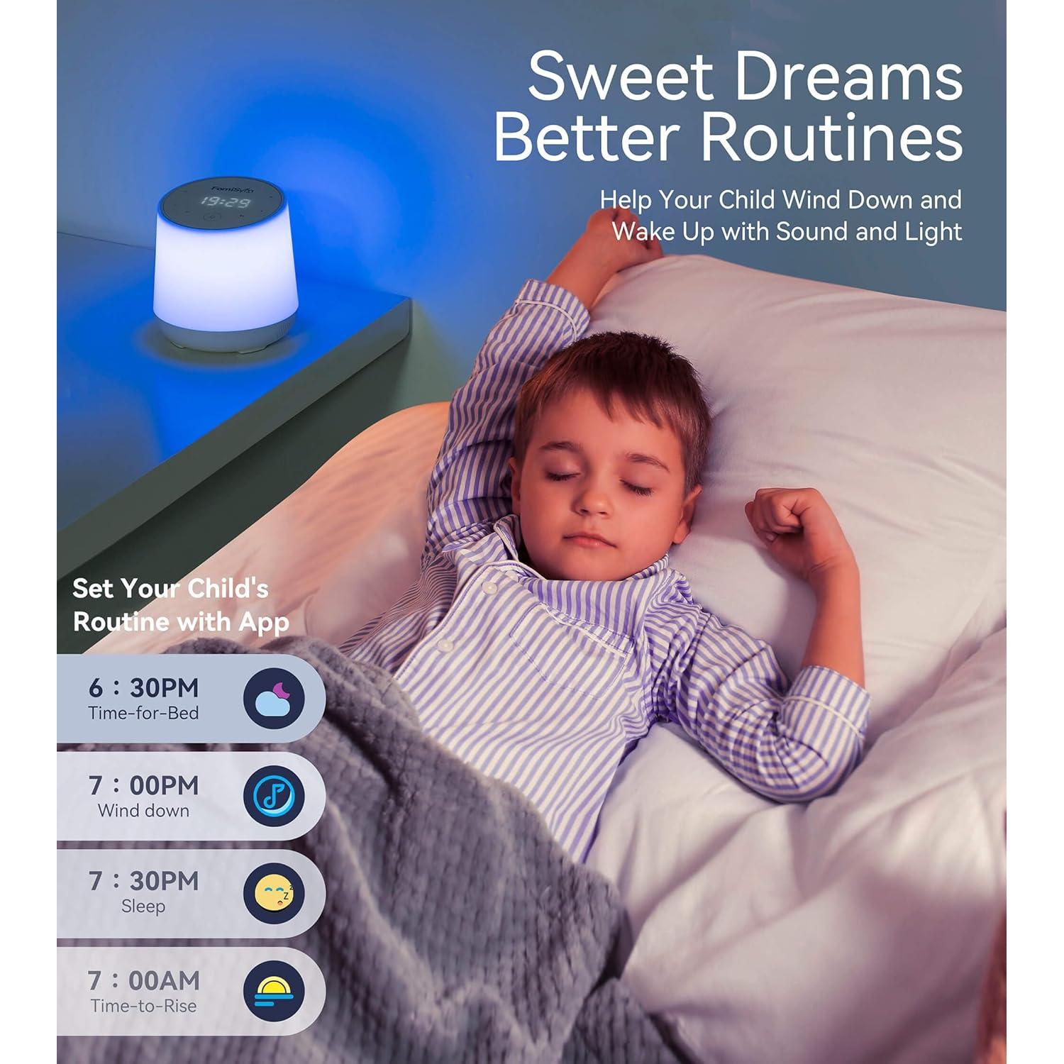 Máquina de Ruido Blanco FamiSym Pixie Pro con Luz Nocturna