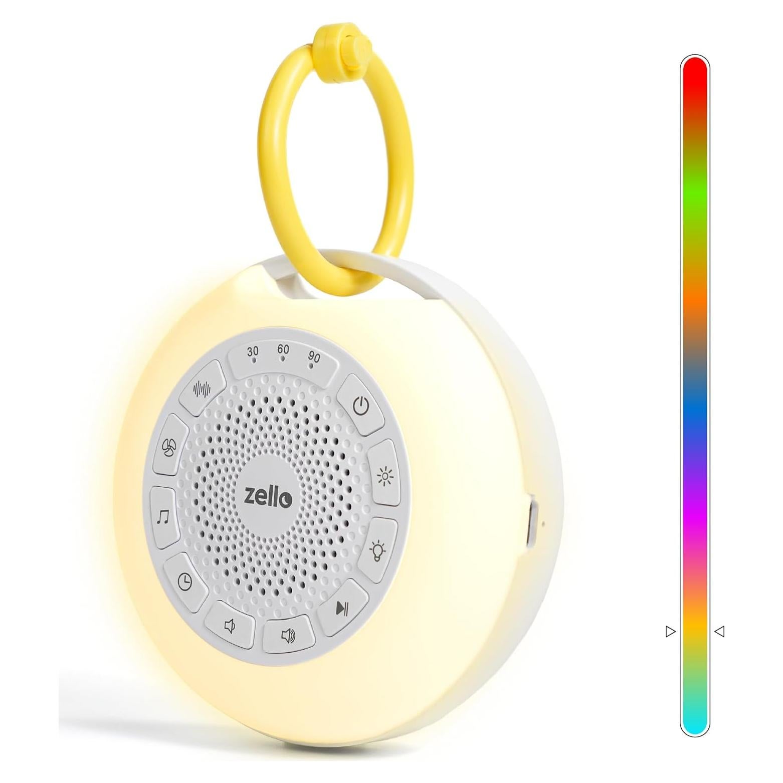 Máquina de Ruido Blanco Zello Pro Max | 30 Sonidos | 55h Batería