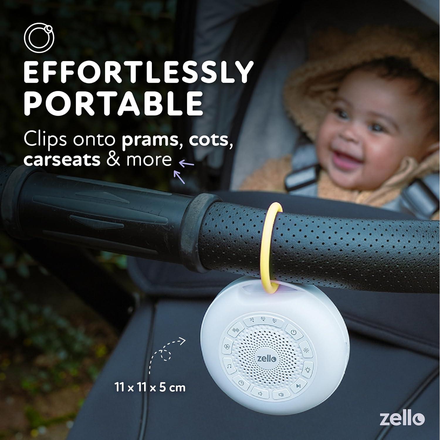 Máquina de Ruido Blanco Zello Pro Max | 30 Sonidos | 55h Batería