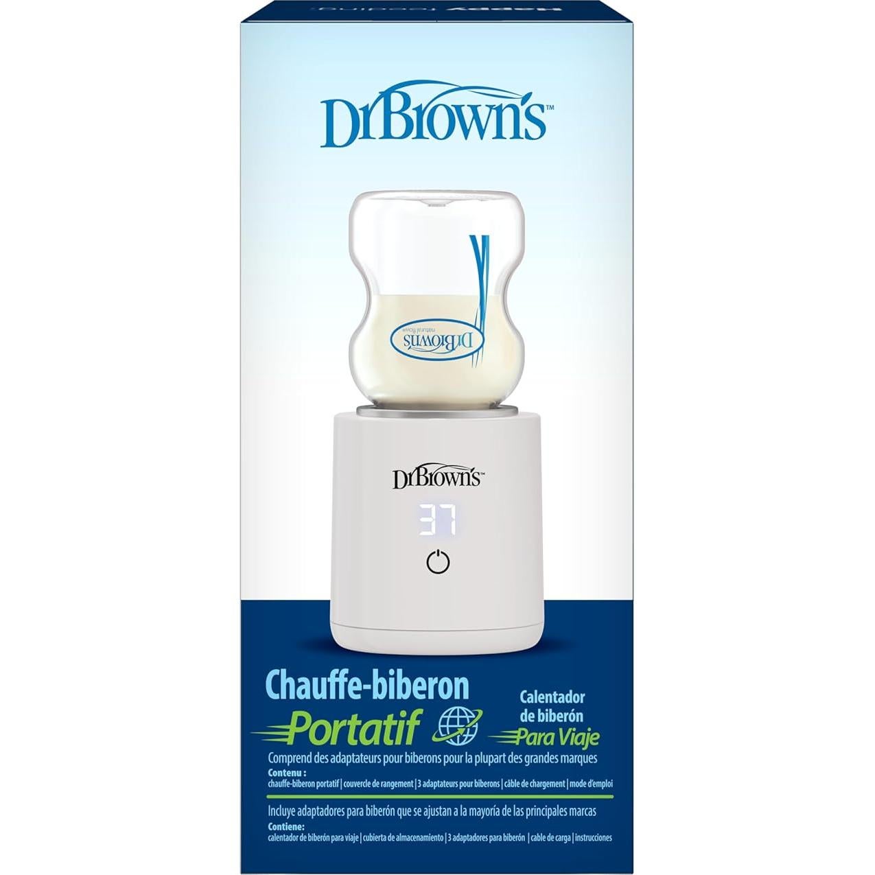 Calentador de Biberones Portátil Dr. Brown AC261 - Rápido y Recargable