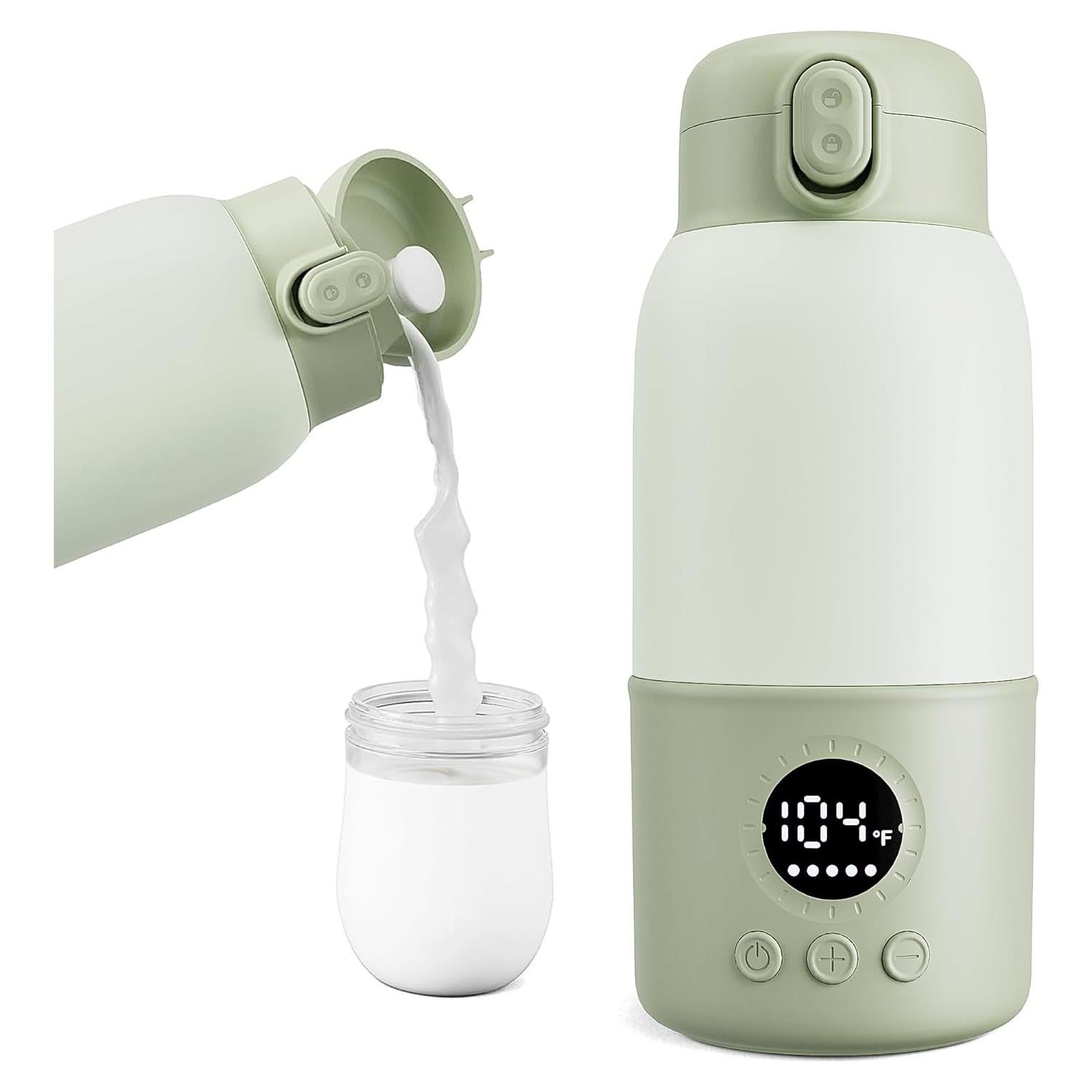 Calentador de Botellas Portátil para Bebés 0.38L - Rápido y Seguro