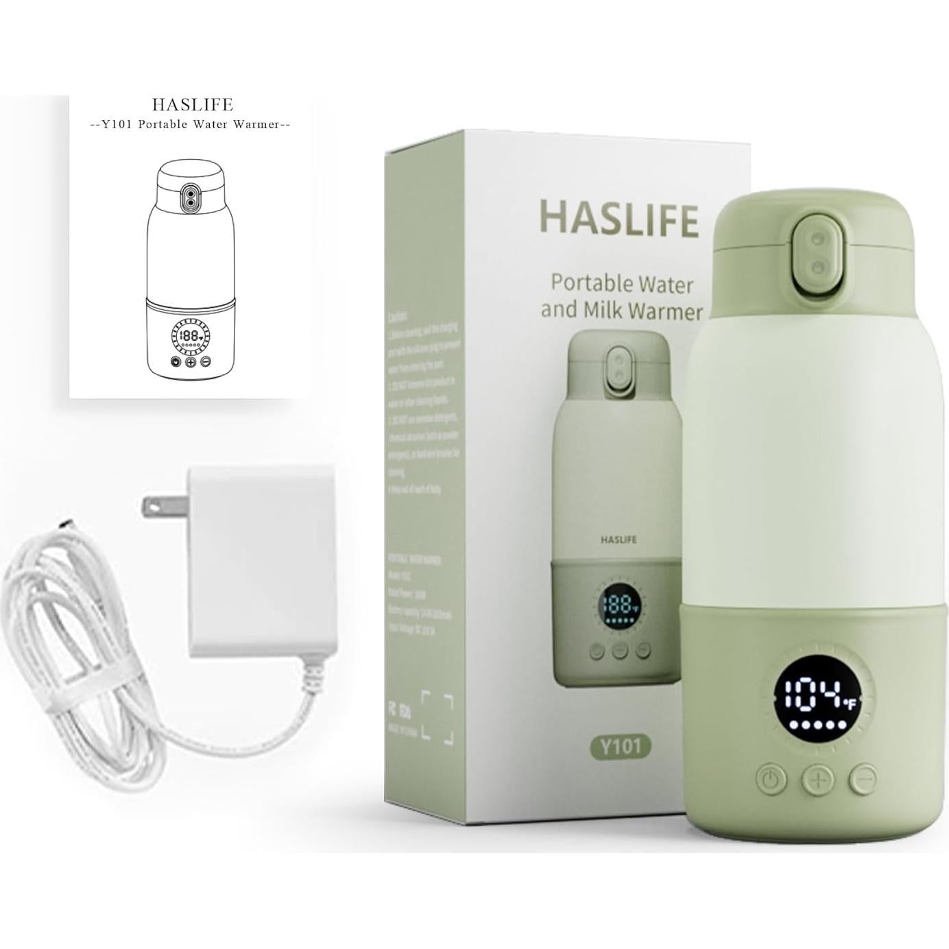 Calentador de Botellas Portátil para Bebés 0.38L - Rápido y Seguro