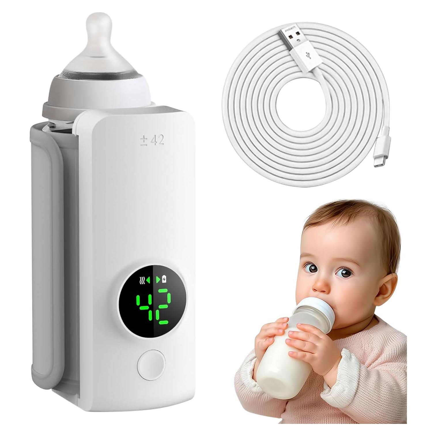 Calentador de Botellas Portátil 6000mAh para Bebés - Calentamiento Rápido