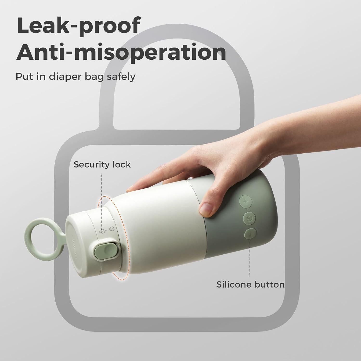 Calentador de Botellas Portátil Bololo BL-7718, 295 ml, Rápido