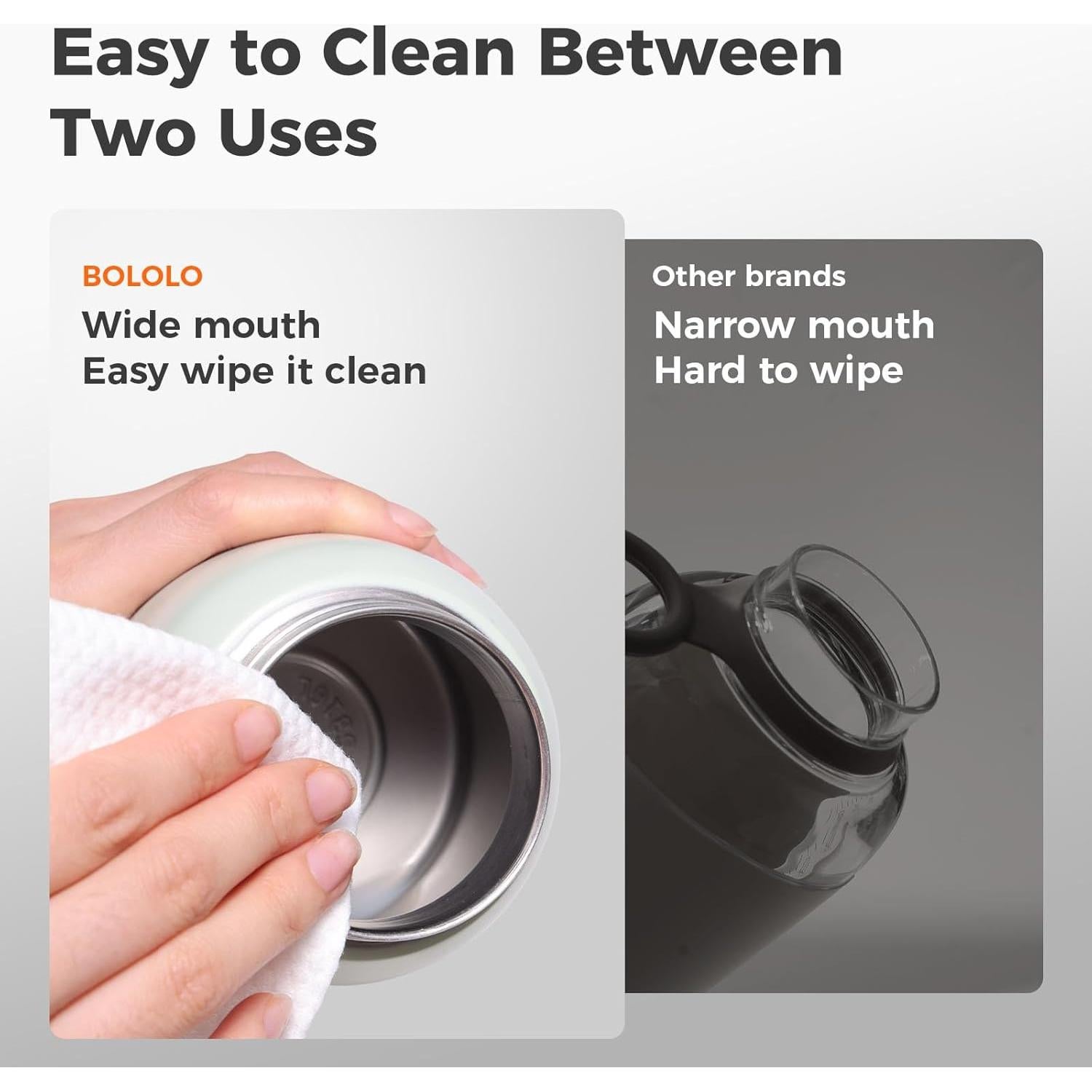 Calentador de Botellas Portátil Bololo BL-7718, 295 ml, Rápido