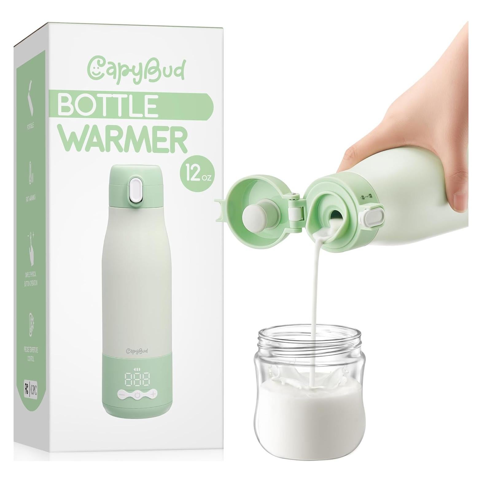 Calentador de Botellas Portátil CapyBud 9000mAh 5 Niveles Temperatura