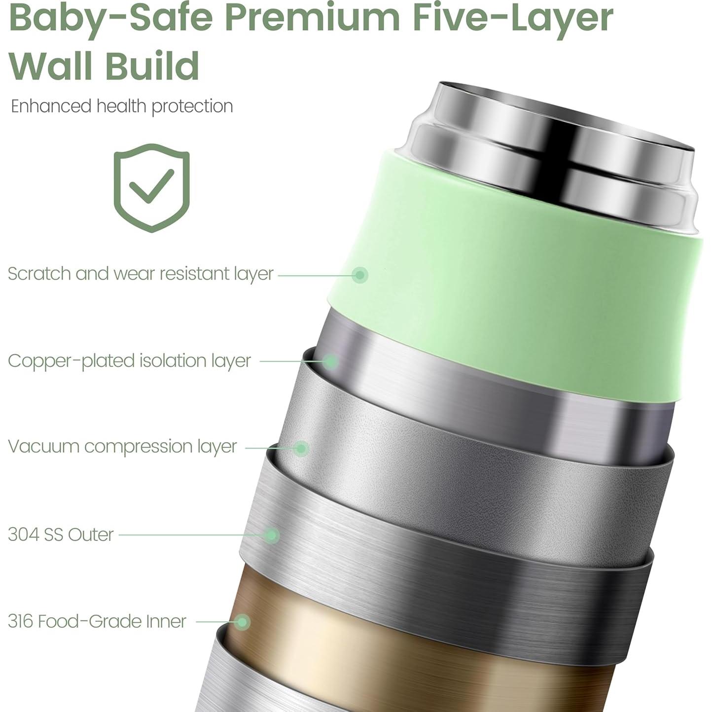 Calentador de Botellas Portátil CapyBud 9000mAh 5 Niveles Temperatura