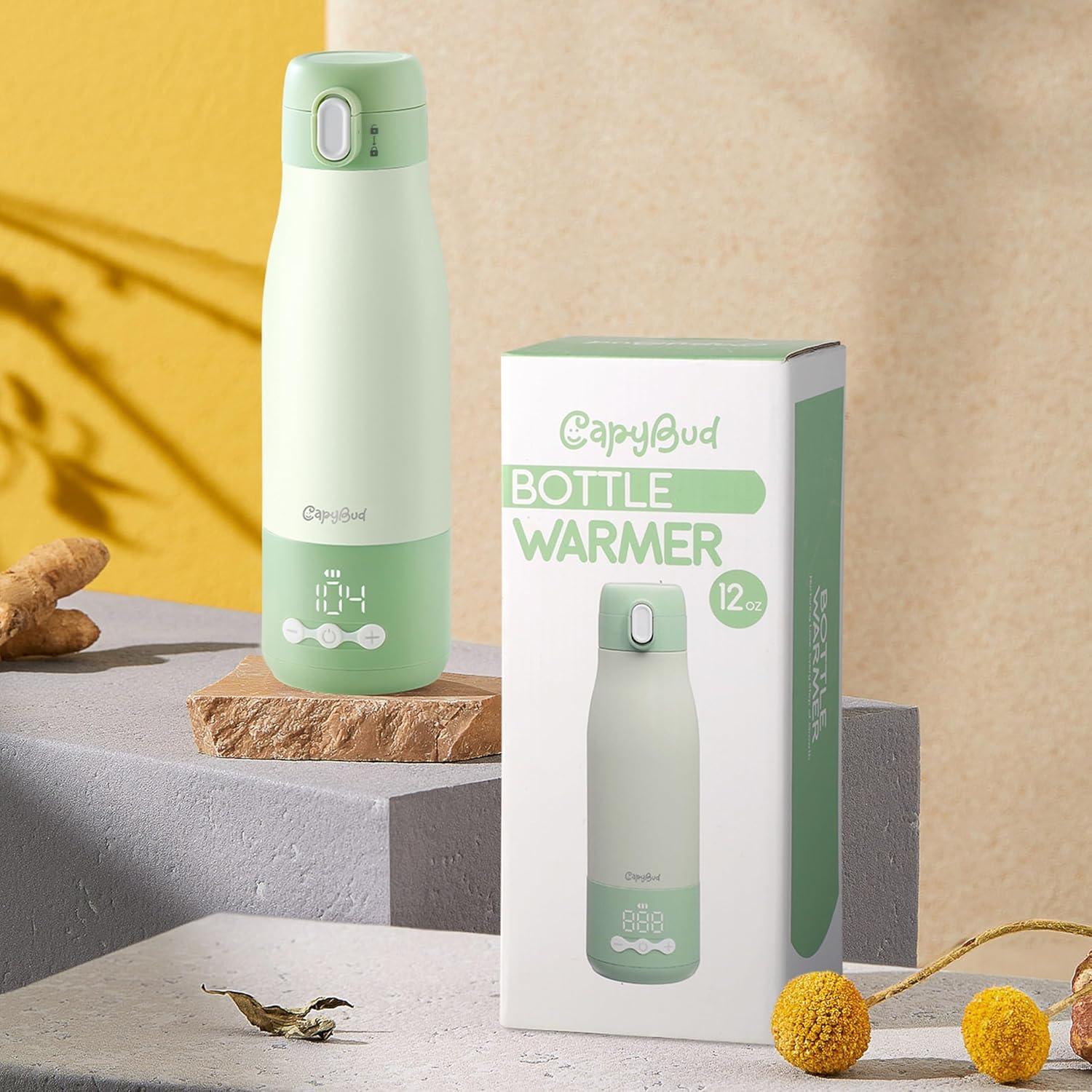 Calentador de Botellas Portátil CapyBud 9000mAh 5 Niveles Temperatura