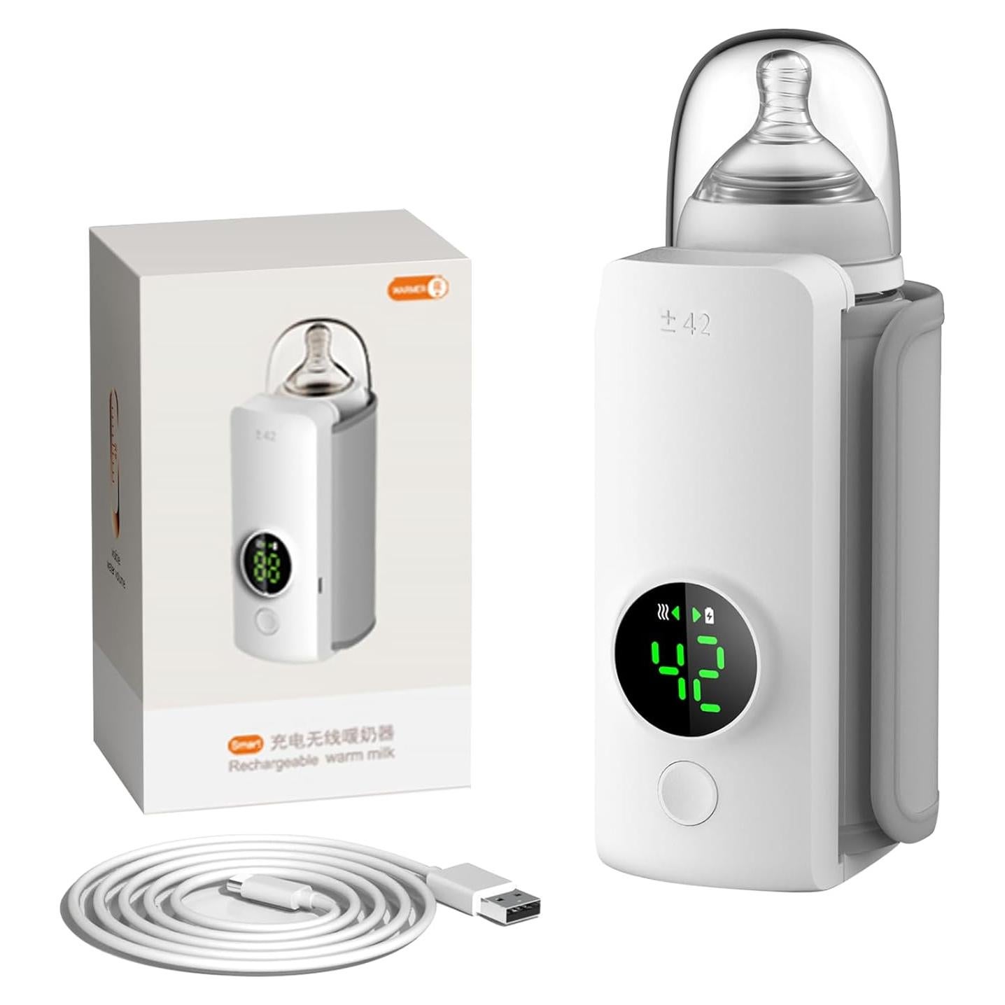 Calentador de Botellas Portátil Inalámbrico 6000mAh para Bebés