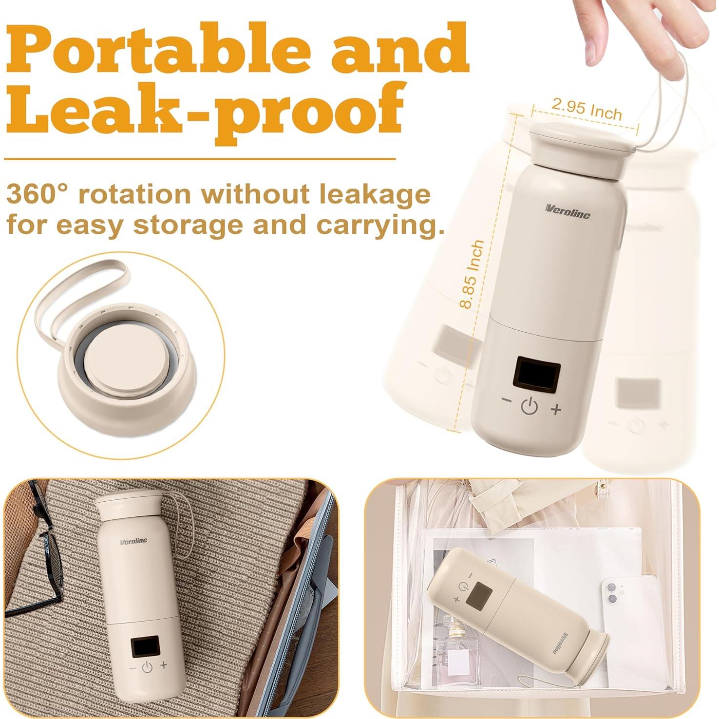 Calentador de Botellas Portátil Veroline 10 oz Ajustable