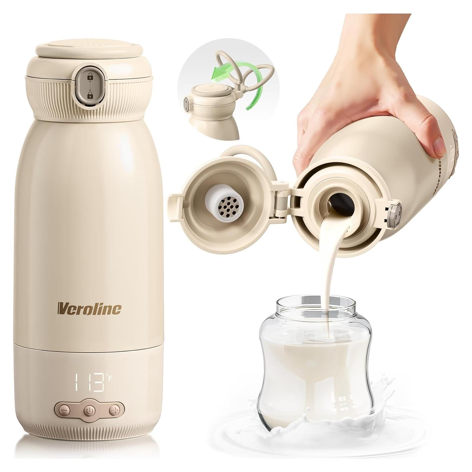 Calentador de Botellas Portátil Veroline 17 Oz Rápido y Ajustable